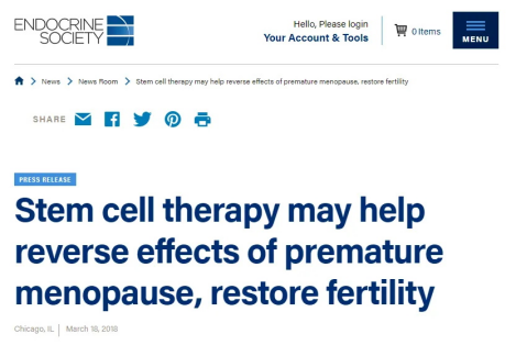 改善卵巢功能，逆转更年期，干细胞做到了